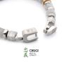 Load image into Gallery viewer, INOX White Quartz &amp; Stainless Steel Beaded Bracelet- LOYALTY
