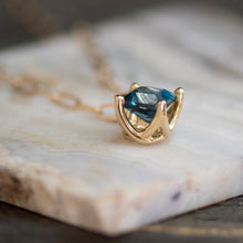 Load image into Gallery viewer, 6X6 London Blue Topaz in 14KY Pendant
