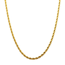Load image into Gallery viewer, INOX 24" 18K Gold IP 4mm Rope Chain
