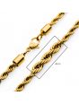 Load image into Gallery viewer, INOX 24" 18K Gold IP 4mm Rope Chain
