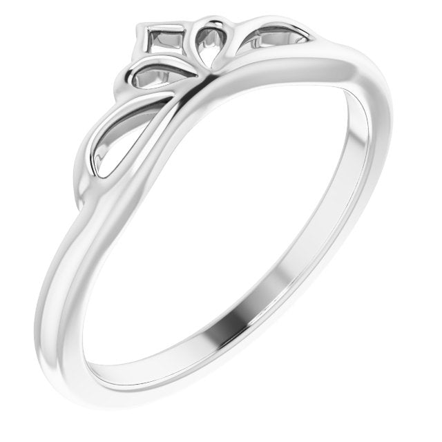 Sterling Silver Stackable Crown Ring