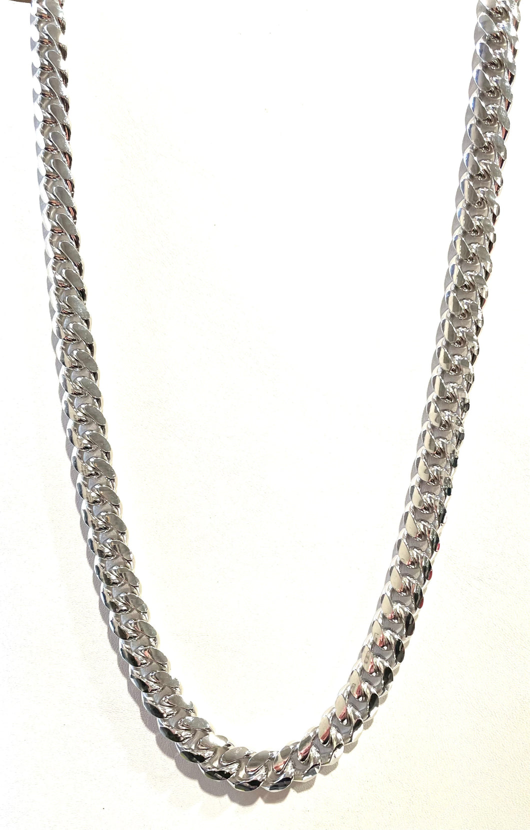 Sterling Miami Cuban Link Chain 22